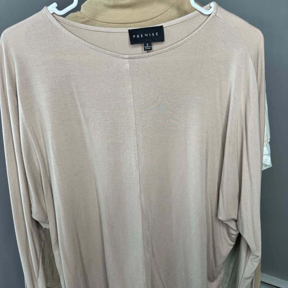 Small premise light brown long sleeve